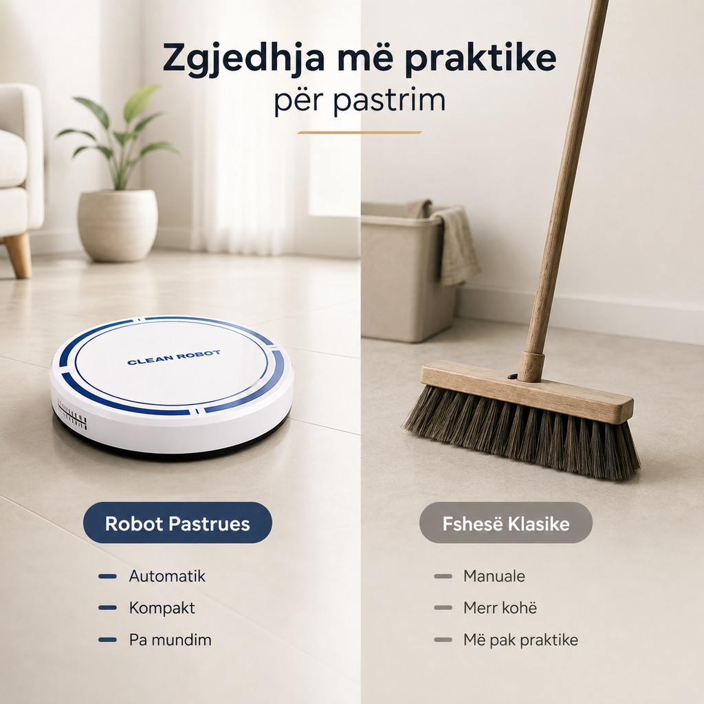 Robot Inteligjent për Pastrim